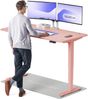 Desktronic HomePro Elektrisch höhenverstellbarer Schreibtisch 160x80cm Rosa/Rosa mit Memory-Funktion, Anti-Kollisions Technologie, USB-A und USB-C-Ladeanschlüssen Bild 1