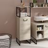 Midischrank Vionna Eiche/Schwarz 36 x 116.5 cm Vicco Bild 3