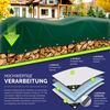 tillvex® Abdeckplane Grün 5x8 m mit Ösen + 10 Haken & 15m Seil | Gewebeplane 650g/m² Wasserdicht & Reißfest | Premium PVC-Plane Universell LKW, Pool, Holz Gartenmöbel | Gartenplane Abdeckung Bild 3