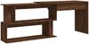 vidaXL Eckschreibtisch Braun Eichen-Optik 200x50x76 cm Holzwerkstoff 815425 Bild 4