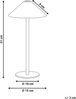 Kabellose LED Tischlampe FRANCOLI mit Dimmer Metall Weiß Bild 2