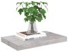 vidaXL Schweberegal Betongrau 50x23x3,8 cm MDF 326594 Bild 3