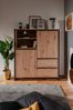 Finori 'Denver 51' Highboard mit 2 Türen, Holzwerktstoff / Metall anthrazit, 120 x 40 x 140 cm Bild 5