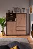 Finori 'Denver 51' Highboard mit 2 Türen, Holzwerktstoff / Metall anthrazit, 120 x 40 x 140 cm Bild 4