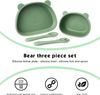 ABC Babygeschirr-Set, 4-teiliges Babygeschirr-Set, Baby-Essgeschirr-Set, Baby-Saugnapfschale, Babygeschirr, BPA-frei Bild 2