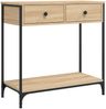 vidaXL Konsolentisch Sonoma-Eiche 75x34,5x75 cm Holzwerkstoff 834176 Bild 2