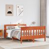 vidaXL Massivholzbett ohne Matratze Wachsbraun 135x190 cm Kiefernholz 3306281 Bild 3