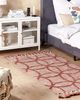 Teppich Baumwolle rot 80 x 150 cm geometrisches Muster Kurzflor KIRSEHIR Bild 3