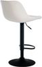 Barhocker HODOR - Samt Creme 43x49x79 cm | Barstuhl Höhenverstellbar Mit Lehne Drehbar Tresenhocker Tresenstuhl Kneipenhocker Kneipenstuhl Bild 5