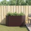 vidaXL Hochbeet Braun 160 x 80 x 81 cm Stahl 42008135 Bild 4