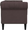 vidaXL Chesterfield-Sofa 2-Sitzer Dunkelbraun Stoff 372550 Bild 5