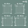 roba easySafe+ Tür- & Treppenschutzgitter aus Metall - Verstellbreite 75 - 82 cm - Erweiterbar bis 110 cm - TÜV-geprüft - Ampelverschluss & 90°-Stopp - Bohrfrei montierbar - 0-24 Monaten - Weiß Bild 4