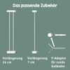 roba easySafe+ Tür- & Treppenschutzgitter aus Metall - Verstellbreite 75 - 82 cm - Erweiterbar bis 110 cm - TÜV-geprüft - Ampelverschluss & 90°-Stopp - Bohrfrei montierbar - 0-24 Monaten - Weiß Bild 5