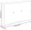 Palettensofa-Kissen Grau Karomuster 60 x 40 x 12 cm Bild 4