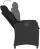 vidaXL 9-tlg. Garten-Essgruppe mit Kissen Schwarz Poly Rattan 3212684 Bild 5