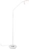 Moderne LED Stehlampe MONZA dimmbar mit Flexarm, Weiß, Höhe 145cm Bild 2