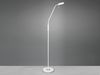 Moderne LED Stehlampe MONZA dimmbar mit Flexarm, Weiß, Höhe 145cm Bild 5
