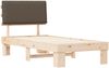 vidaXL Bettgestell mit gepolstertem Kopfteil Taupe 90 x 200 cm 877307 Bild 4