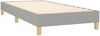 vidaXL Polsterbett, Stoff, 25,0 cm, Hellgrau, 100x200 cm, Natur Bild 4
