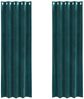 vidaXL Verdunkelungsvorhänge 2 pcs Dunkelgrün 140 x 225 cm Samt 4107210 Bild 2