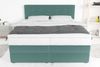 99rooms Palermo Boxspringbett Velours KRONOS Pastelltürkis 160x200 cm Taschen-Federung Bild 3