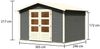 Karibu Gartenhaus 19mm Amberg 5 Terragrau Bild 2