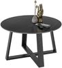 Couchtisch >Tanea< in schwarz, Keramik, Metall - 45x80cm (HxD) Bild 4