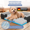 ELONEO Hundebett ELONEO - Orthopädisches Premium Hundebett, gelenkschonend, waschbar, Aus kuscheligem Sherpa-Fleece und strapazierfähigem Sofastoff Bild 2