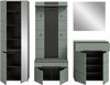Home affaire Garderoben-Set REHAT, TOPSELLER!, 5-teilig, Breite 255 cm, individuell erweiterbar, (Set, 6-St, bestehend aus: Schrank, Sitzbank, Sitzkissen, Paneel, Spiegel, Kommode), Garderobenkombination, Kombination, Set, Flurgarderobe, Diele Bild 4