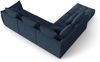 Micadoni Ecksofa Bloom 5-Sitzer Links Strukturierter Stoff Dunkelblau Bild 3