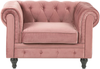 Sessel Samtstoff rosa CHESTERFIELD Bild 4