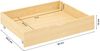 Holzbett Doppelbett 180x200 cm Bett mit 2 Bettkästen und Lattenrost Holzbettrahmen Natur Massiv Holz Bild 4