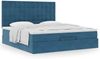 vidaXL Ottoman-Bett mit Matratzen Dunkelblau 160x200 cm Samt 3313629 Bild 4