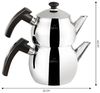 Karaca Teekanne Karaca Adelya Mini Edelstahl-Teekannen-Set, 1.75L, Induktionsgeeignet Bild 4