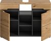 Xonox Canu Waschbeckenunterschrank (B/H/T: 80x55x34 cm) in Basalt grau Nachbildung und Artisan Nachbildung Bild 3