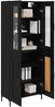 vidaXL Highboard 2 pcs Schwarz Eichen-Optik Holzwerkstoff 3416108 Bild 3