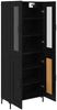 vidaXL Highboard 2 pcs Schwarz Eichen-Optik Holzwerkstoff 3416108 Bild 5