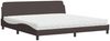 vidaXL Bett mit Matratze "Dover" Dunkelbraun 200x200 cm Stoff 3208467 Bild 2