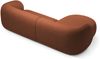 Micadoni Ecksofa Kate 3-Sitzer Links Boucle Terrakotta Bild 3