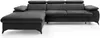 Vente-unique - SAMARA Sofa SamtStoff Grau - B 193 cm x H 75 cm x L 280 cm Bild 3