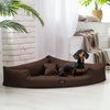tierlando® Tierbett TRIVIA, Orthopädisches Eckhundebett Polyester Hundebett Dreieckbett, Platzsparend, Robust, Pflegeleicht Bild 2