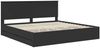 vidaXL Bettrahmen mit Schubladen Schwarz 200 x 200 cm Ingenieurs Holz 3411083 Bild 4