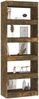 vidaXL Bücherregal/Raumteiler Räuchereiche 60x30x135 cm Holzwerkstoff 813608 Bild 4