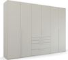 rauch 'PURISMA' Drehtürenschrank mit Innenspiegel, 4-türig & 4 Schubkästen, 301,0 cm, Seidengrau Bild 3