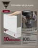 Vasagle Toolless-Technologie, superschnelle werkzeuglose Montage, Nachttisch 2er Set, Beistelltisch mit Ladefunktion, Nachtschrank mit Schublade, modern, Schlafzimmer, Wohnzimmer, mattweiß LETDE776W01 Bild 3