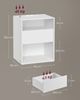 Vasagle Toolless-Technologie, superschnelle werkzeuglose Montage, Nachttisch 2er Set, Beistelltisch mit Ladefunktion, Nachtschrank mit Schublade, modern, Schlafzimmer, Wohnzimmer, mattweiß LETDE776W01 Bild 5