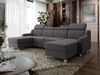 Ecksofa Enikor U mit Verstellbare Kopfstütze, Schlaffunktion und Bettkasten (Farbe: Kronos 22) Bild 2