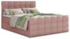 Boxspringbett Best Lux mit Fußteil, 2 Bettkästen, Bonell-Matratze und Topper, Polsterbett (Pink (Inari 52), 160 x 200 cm) Bild 4