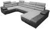 Wohnlandschaft mit Schlaffunktion BOILEAU - Ecke Links - Beige & Braun Bild 2