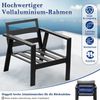 MeXo Gartenlounge-Set Gartenmöbel Set Aluminium Loungeset für Terrasse Balkon, (Balkonset 2 Personen, 2-tlg, 1×2-Sitzer Sofa, 1×Couchtisch, inkl. 3×Auflagen), wetterfest Sitzgruppe Essgruppe Gartengarnitur Bild 3